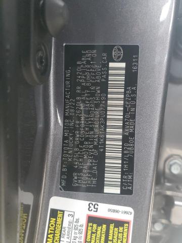 2023 TOYOTA CAMRY XSE - 4T1K61AK3PU077490