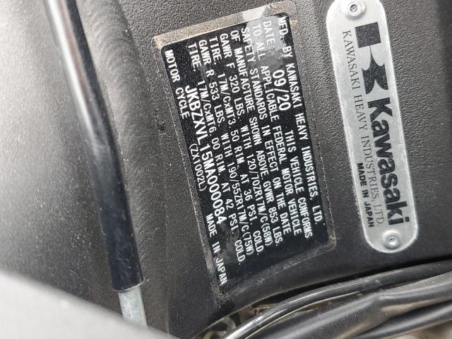 2021 KAWASAKI ZX1002 L JKBZXVL15MA000084