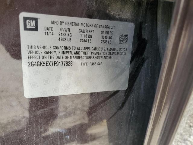 2015 BUICK REGAL 2G4GK5EX7F9177828