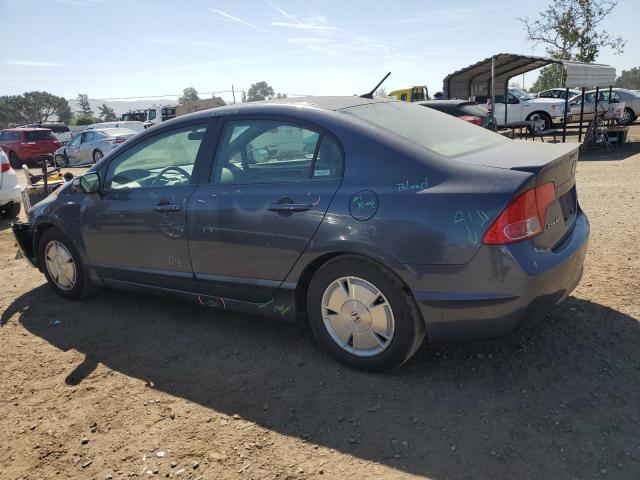 HONDA CIVIC HYBR 2008 charcoal sedan 4d hybrid engine JHMFA362X8S019915 photo #3