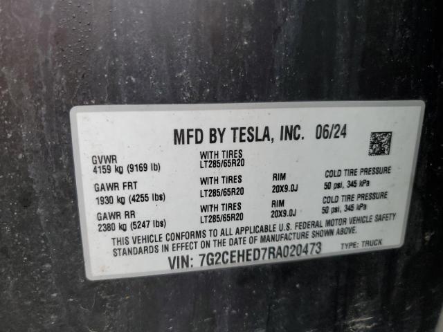 2024 TESLA CYBERTRUCK 7G2CEHED7RA020473
