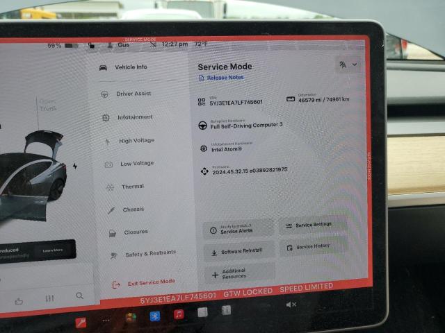 2020 TESLA MODEL 3 - 5YJ3E1EA7LF745601