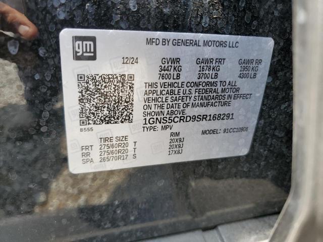 2025 CHEVROLET SUBURBAN C 1GNS5CRD9SR168291