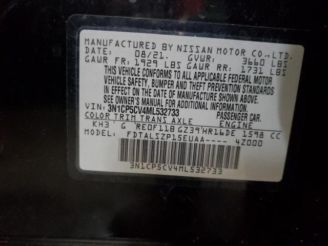 2021 NISSAN KICKS SV - 3N1CP5CV4ML532733