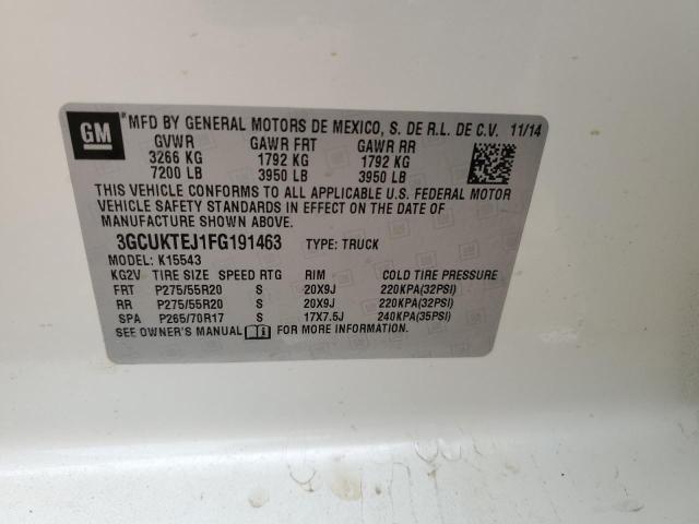 2015 CHEVROLET SILVERADO - 3GCUKTEJ1FG191463