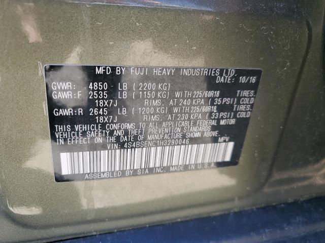 2017 SUBARU OUTBACK PR 4S4BSENC1H3290046