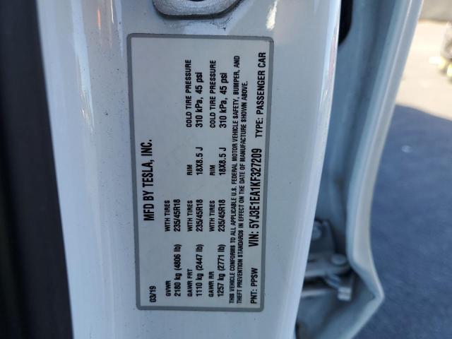 2019 TESLA MODEL 3 - 5YJ3E1EA1KF327209