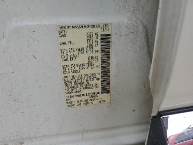 2018 NISSAN MURANO S - 5N1AZ2MH1JN109900