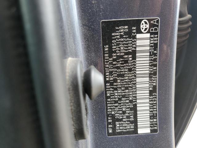 2016 TOYOTA COROLLA L - 5YFBURHE6GP552233