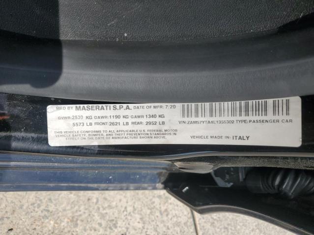 2020 MASERATI GHIBLI S ZAM57YTA4L1355302