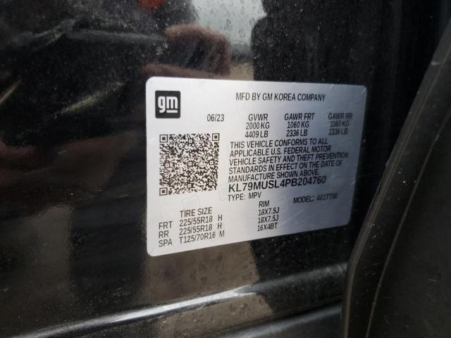 2023 CHEVROLET TRAILBLAZE KL79MUSL4PB204760
