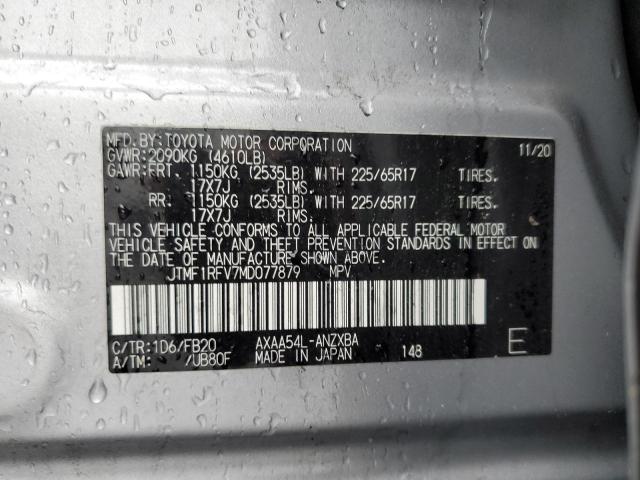 2021 TOYOTA RAV4 LE - JTMF1RFV7MD077879