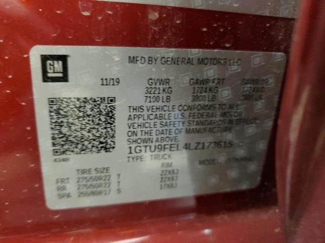 2020 GMC SIERRA K15 - 1GTU9FEL4LZ173615