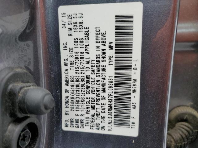 2015 HONDA CR-V LX - 5J6RM4H37FL063051