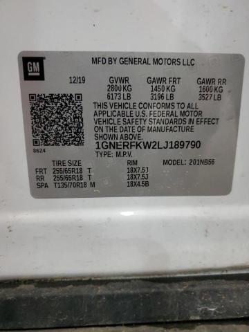 2020 CHEVROLET TRAVERSE L - 1GNERFKW2LJ189790