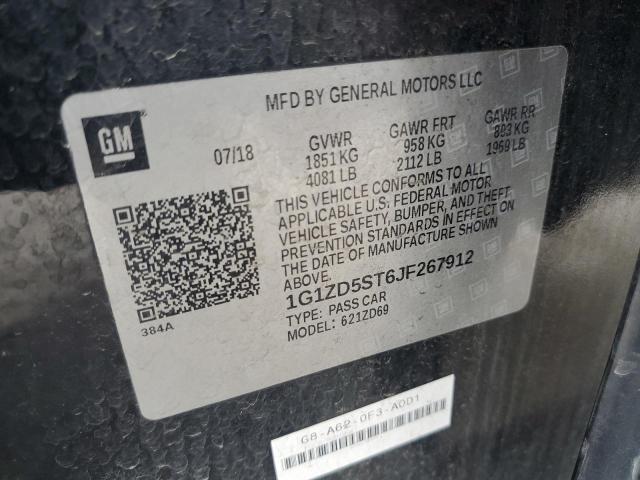 2018 CHEVROLET MALIBU LT - 1G1ZD5ST6JF267912