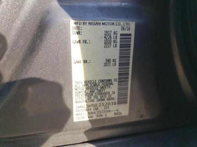 2016 NISSAN ALTIMA 2.5 - 1N4AL3AP1GC252038
