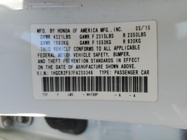 2015 HONDA ACCORD SPO - 1HGCR2F57FA200346