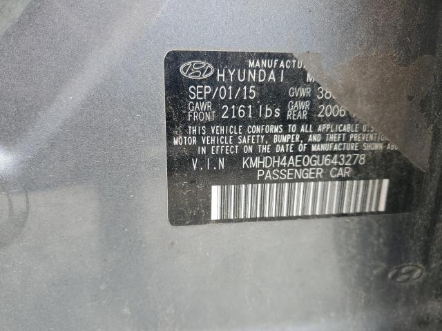 2016 HYUNDAI ELANTRA SE - KMHDH4AE0GU643278