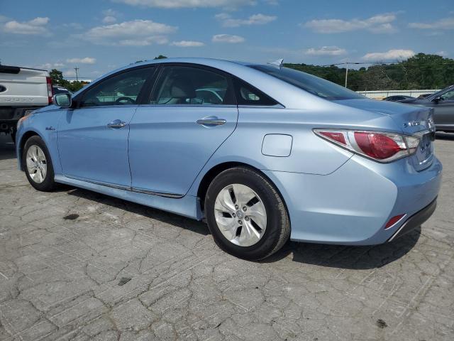 HYUNDAI SONATA HYB 2015 blue sedan 4d hybrid engine KMHEC4A41FA119132 photo #3