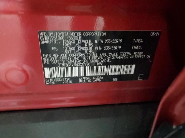 jtmfb3fv3md027720 - 2021 Toyota rav4 xse - #58349905