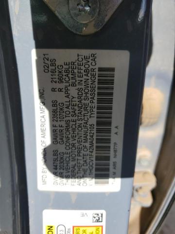 2021 HONDA ACCORD SPO - 1HGCV1F42MA042105