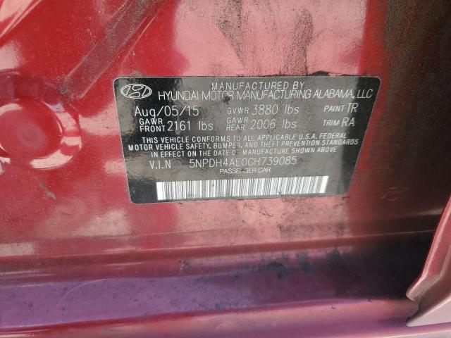 2016 HYUNDAI ELANTRA SE - 5NPDH4AE0GH739085