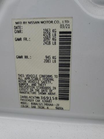 2021 NISSAN ALTIMA SR - 1N4BL4CV7MN369158