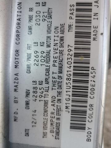 2016 MAZDA MAZDA 6 JM1GJ1U58G1403297