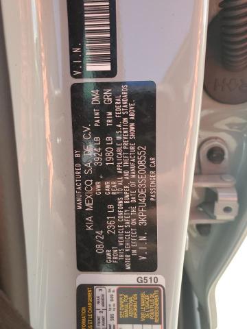 2025 KIA K4 EX 3KPFU4DE3SE008552