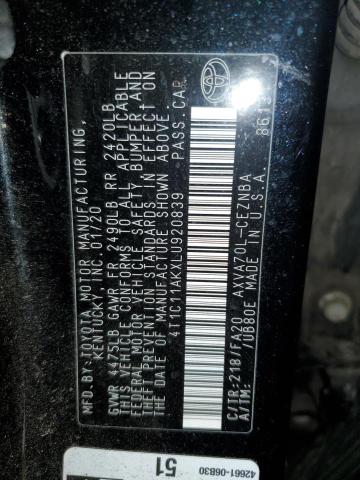 2020 TOYOTA CAMRY LE - 4T1C11AKXLU920839