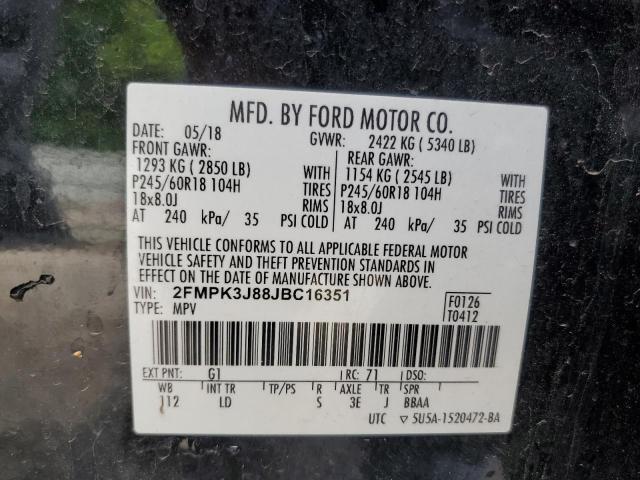 2018 FORD EDGE SEL - 2FMPK3J88JBC16351