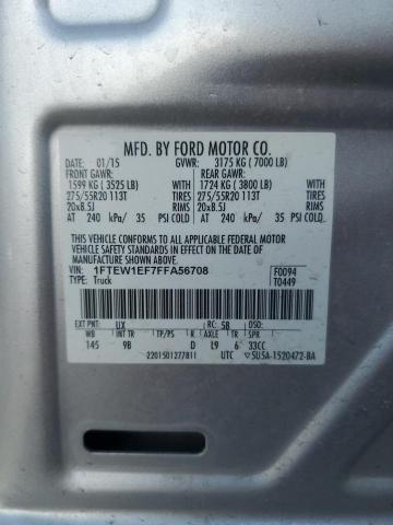 2015 FORD F150 SUPER - 1FTEW1EF7FFA56708