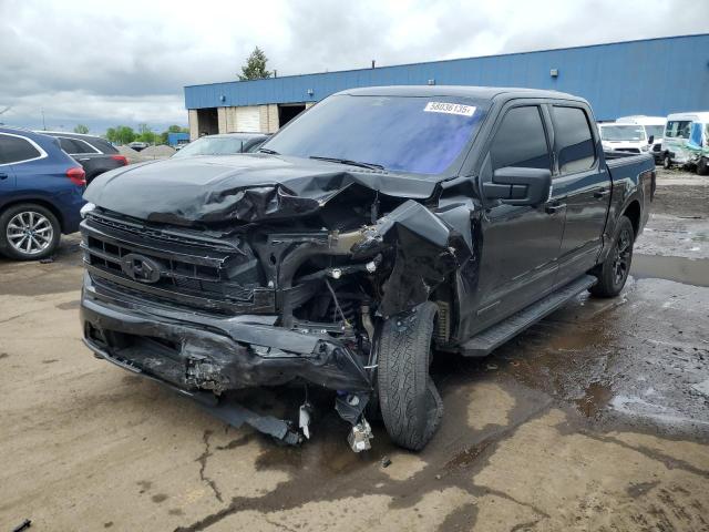 FORD F150 SUPER 2023 black  hybrid engine 1FTFW1ED0PFC85543 photo #1
