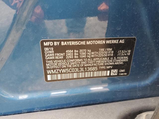 2020 MINI COOPER COU WMZYW5C03L3L13685