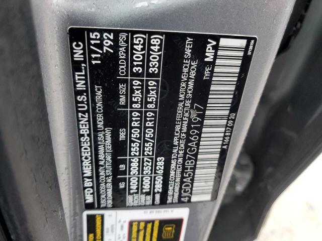 2016 MERCEDES-BENZ GLE 350 4M 4JGDA5HB7GA691917