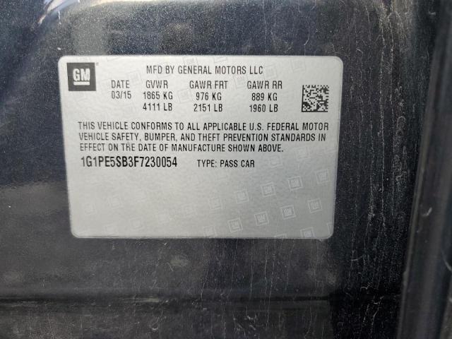 2015 CHEVROLET CRUZE LT - 1G1PE5SB3F7230054