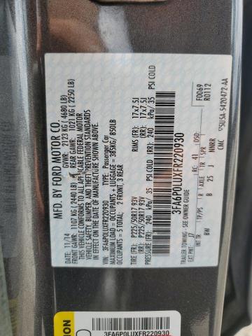 2015 FORD FUSION SE - 3FA6P0LUXFR220930