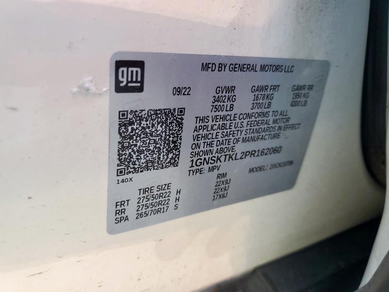 2023 CHEVROLET TAHOE K150 1GNSKTKL2PR162060