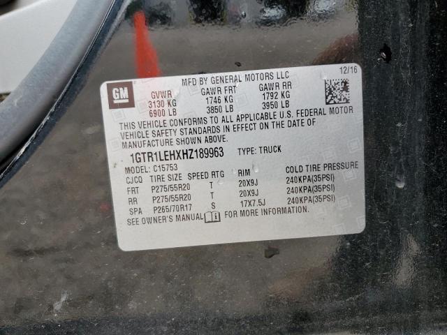 2017 GMC SIERRA C15 - 1GTR1LEHXHZ189963