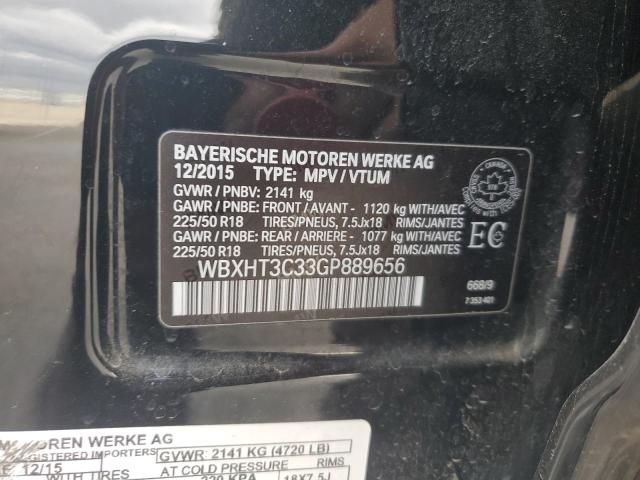 2016 BMW X1 XDRIVE2 - WBXHT3C33GP889656