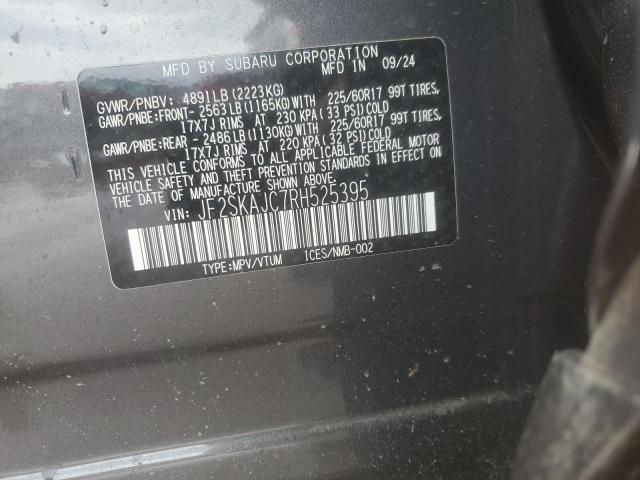 2024 SUBARU FORESTER W JF2SKAJC7RH525395