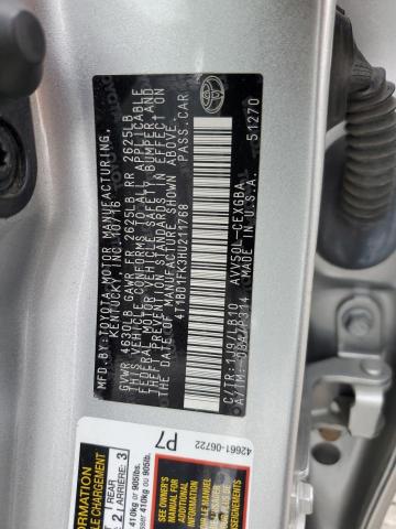 2017 TOYOTA CAMRY HYBR - 4T1BD1FK3HU211768