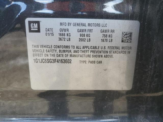 2015 CHEVROLET SONIC LT 1G1JC6SG3F4163602