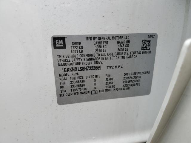 2017 GMC ACADIA DEN 1GKKNXLS8HZ322669