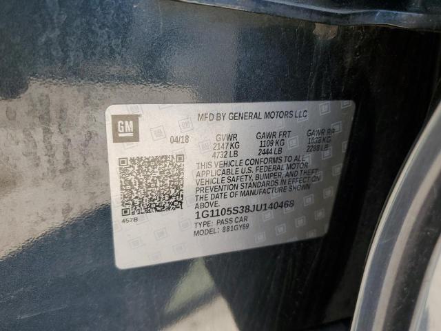 2018 CHEVROLET IMPALA LT - 1G1105S38JU140468