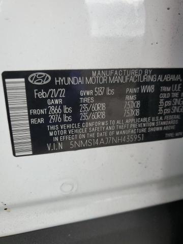 2022 HYUNDAI SANTA FE S - 5NMS14AJ7NH435951