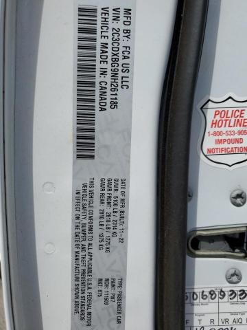 2022 DODGE CHARGER SX - 2C3CDXBG9NH261185