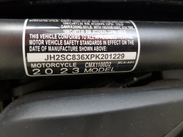 2023 HONDA CMX1100 T JH2SC836XPK201229