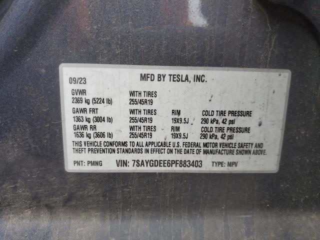 2023 TESLA MODEL Y - 7SAYGDEE6PF883403
